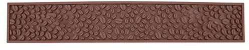 Alfombrilla de bar, alfombrilla de bar de café, alfombrilla de drenaje rectangular resistente al calor, accesorios de mostrador de café (color: marrón)