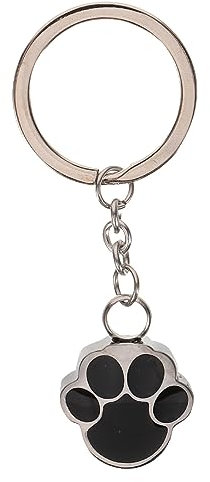 ABOOFAN Porte-clé Urne pour Animaux De Compagnie Inoxydable avec Design De Patte Pendentif Cendres Miniature pour Souvenir De Votre Animal Aimé