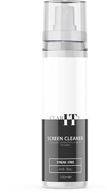 ClarITy - Screen Cleaner Anti Bacterial Spray Solution For Mobile Phones, TV's, Laptops, Monitors, LED, LCD, Plasma & Tablets - 100ml