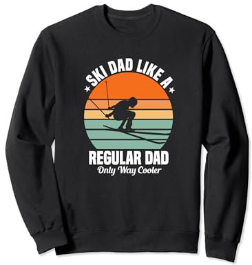 Ski Dad Skifahren Skisport Papa Vater Spruch Sweatshirt
