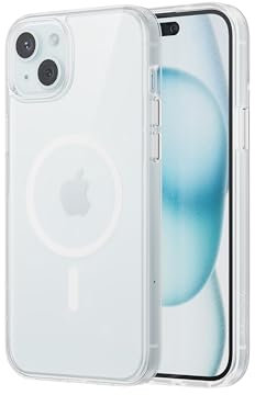 Anker MagGo Clear magnetisches Case für iPhone 15, Ultra-dünne und langlebige Schutzhülle, iPhone Case kompatibel mit MagSafe, transparente Hülle exklusiv hergestellt für iPhone 15