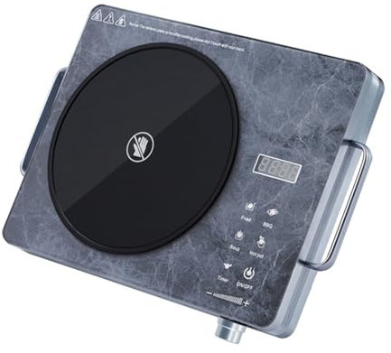 Fornello ad induzione ad alta potenza 11 Doppio controllo regolabile Timer di nomina intelligente Fornello ad induzione per la casa