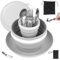 Camping Cutlery Set for 1, Folding Camping Plates and Bowls Set, 7 Pcs Camping Mess Kit Include Knife, Spoon, Fork, Cup, Bowl & Plate, Camping Utensils, Crockery Sets for Travel Outdoor Hiking Picnic
