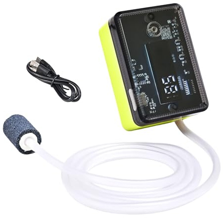 Aérateur Pour Poissons | Bulleur Transparent Rechargeable | Pompe à Eau Silencieuse pour Aquarium,Pour Usage Domestique Camping Plein Air Voyage Entretien Bassin Bateau Eau Douce Et Salée
