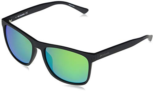 Columbia Unisex Adult Sunglasses C550SP BOULDER RIDGE - Matte Black/Green with <<>> Lens