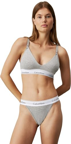 Calvin Klein Women Maternity Bra Non-Wired, Multicolor (Grey Heather), XS