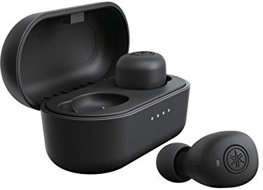 Yamaha TW-E3B Bluetooth-Kopfhörer – Kabellose In-Ear-Kopfhörer in Schwarz – 6 Stunden Wiedergabezeit mit einer Ladung – Wasserdicht (IPX5 Zertifizierung) – Inkl. Ladecase
