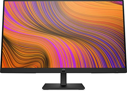 HP 24 Inch FHD Monitor | Full HD IPS | 75hz | 250 Nits | 1000:1 Contrast | Dual Speakers | Height & Tilt Adjustable | 1 x HDMI, 1 x DP, 1x VGA | Black | P24h G5