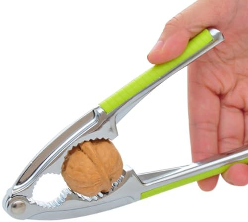 Butyeak Noce Cracker, Schiaccianoci, Noce Pinze, Pinze per Noci, Schiaccianoci Clip con Manico in Silicone, Aprinoci in Acciaio Inox per Noci, Noci Pecan, Mandorle, Pistacchi