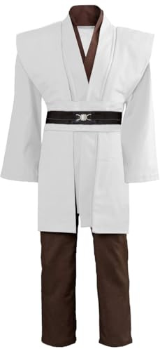 kinstell Disfraz de túnica para hombre, color negro, con capucha, uniforme completo, disfraz de Halloween y cosplay