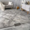 Paco Home Teppich Wohnzimmer Kunstfell weich waschbar modern elegant pflegeleicht Felloptik Uni Seidenglanz flauschig Kurzflor, Grösse:240x340 cm, Farbe:Grau