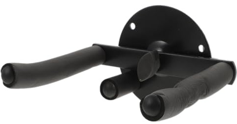 BESTonZON Wall-Mounted Trumpet Stand, Black Metal Hook Hanger Instrument Holder for Home Music Room and Recording Studio, Space Saving Trumpet Bracket Wall Mount Display Accessories