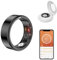 Smart Ring uomo e donna, Smartring Fitness Tracker con custodia di ricarica, IP68, impermeabile, frequenza cardiaca, ossigeno nel sangue, sonno, sport monitoraggio, taglia 11