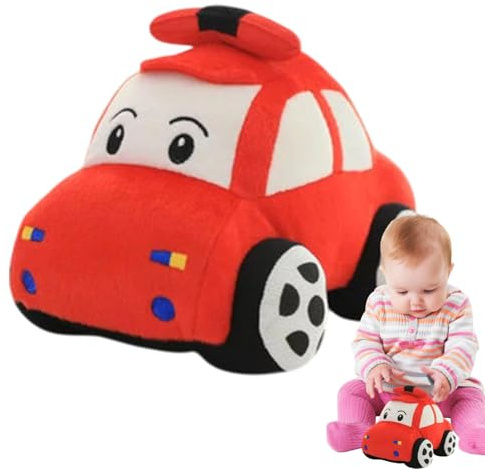 Je Peluche - Cojín de muñeca con Forma de Coche de Dibujos Animados Lindo | Decoración De Juguete De Peluche , Peluche De Coche De 23 Cm/9,06 Pulgadas para Sala De Estar, Sofá, Dormitorio Y Coche