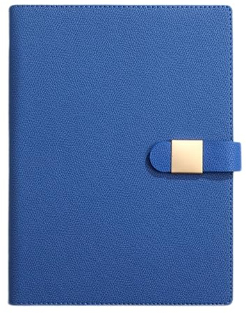 Wambere 1 Anteckningsbok, arbetsbok, anteckningsbok, mötesbok, anteckningsbok för lärande, konstläderomslag för kontor, hem, skola, butik, arbete, studier, dagbok, skriva, blå A