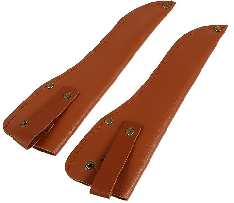 Hemobllo 2piezas Funda Protector De Cuchillo De Cuero Cubierta Segura Para Cuchillos De Cocina Compacta y Duradera Para Uso Doméstico