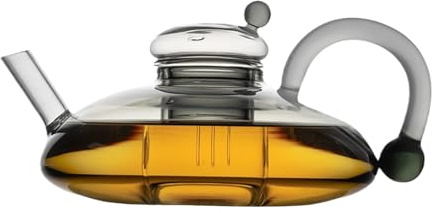 Teiera in, scalda infusore, adorabile base riscaldante, bollitore elettrico portatile in, con manico, per casa, ufficio, casa da tè, nero, bianco