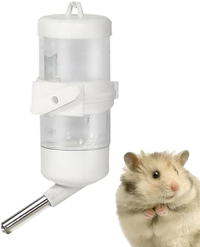 Bottiglia per Criceti | Dispenser Acqua per Conigli - Bevitore Antigoccia Piccoli Accessori per Gabbia Criceto Nano Riccio Piccoli Animali Domestici
