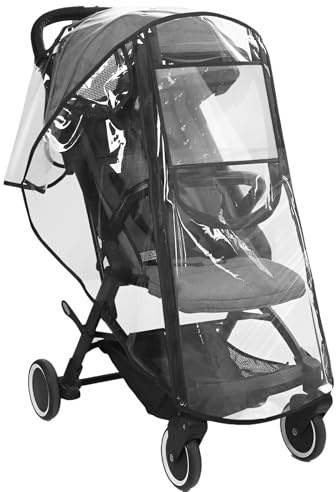 Housse de pluie universelle pour poussette de bébé, protection imperméable et coupe-vent, protection contre les intempéries, siège auto, parapluie pour la plupart des personnes