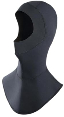 Wswqop Gorro de Buceo Ergonómico de Neopreno, Gorro de Buceo, Surf, Gorro Térmico para Snorkel, Piragüismo, Mujeres Y Niños, Negro