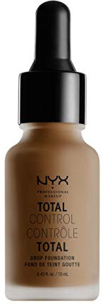 NYX Professional Makeup Total Control Drop Foundation, Precise Dosage, Buildable Coverage, Long Lasting, Vegan Formula, Matte Finish, Shade: Deep Rich