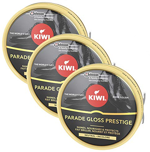 DSTOCK60 - KIWI - LOT DE 3 CIRAGES CHAUSSURES PARADE GLOSS PRESTIGE INCOLORE - BOITE DE 50 ML