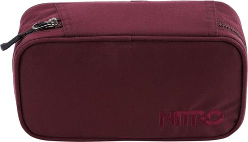 Nitro Pencil Case XL Inkl. Geo Dreieick & Stundenplan, Federmäppchen, Schlampermäppchen, Faulenzer Box, Federmappe, Stifte Etui