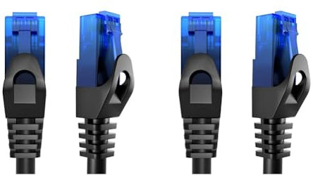 Ethernet cable – 5m – Network, patch & internet cable with break-proof design for maximum UK internet speeds (ideal for Gaming/LAN/Router/Modem/Switch, blue RJ45 connector) – by CableDirect