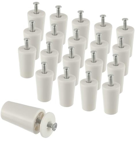 EPLZON 40 mm White Roller Blind Stop for Roller Blinds Including Washers and Screws (Pack of 20)