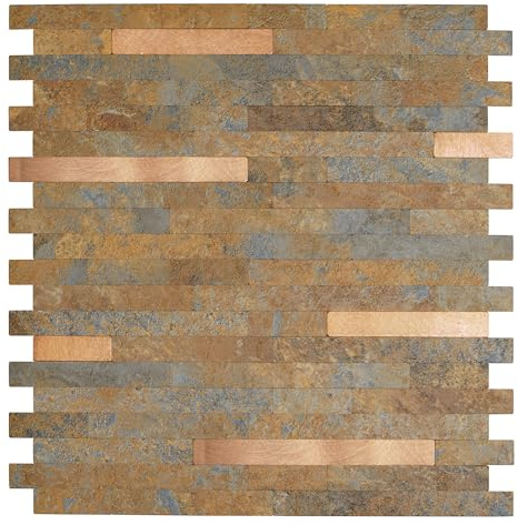 d-c-fix Wandfliese Premium Slate (29,7 x 29,2 cm) - Klebefliese für Küche, Bad & Küchenrückwand – selbstklebend & wasserdicht