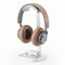 Supporto per Cuffie, Porta Cuffie curvo con vassoio portaoggetti, Stand Headset da gioco di base per AirPods Max, Beats, Bose, Sennheiser, Sony e altri (bianco)