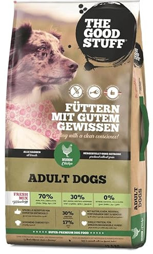 The GOODSTUFF Huhn (Adult) 2,5 kg | Hochwertiges Hundetrockenfutter getreidefrei | Mit frischem Hühnerfleisch | Hundefutter trocken für ausgewachsene Hunde | Super-Premium Trockenfutter für Hunde