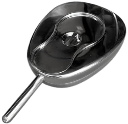 Sharplace Bettpfanne für ältere Menschen, Pinkelbehälter, praktische, verdickte, robuste, tragbare Bettpfanne mit großem Fassungsvermögen und Griff für, mit Deckel