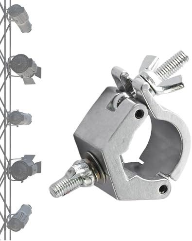 Stage Light Clamp - Aluminum Alloy Swivel Light Clamp, Stable Lightweight Bracket | Heavy-Duty 3-3.6cm Pipe, Longtail Secure Lighting Accessories for Stage Rigging Events