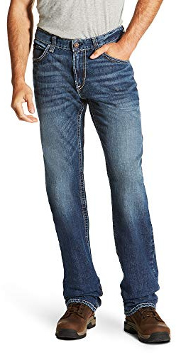 ARIAT Men’s Flame Resistant M4 Relaxed Basic Boot Cut Jean Alloy