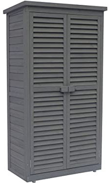 habitat et jardin Gartenschrank Space - 87 x 46,5 x 160 cm - Anthrazit