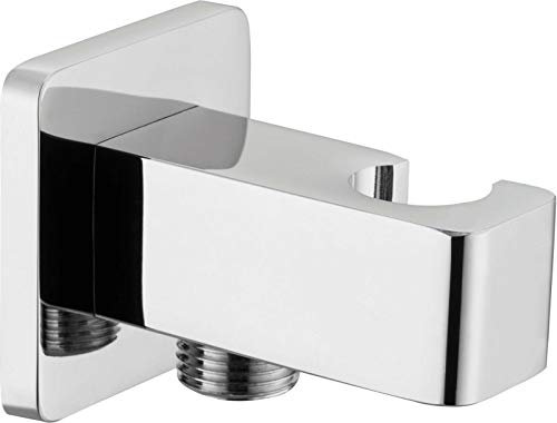 Anschlussbogen für Dusche Eckanschluss Duscharmatur Unterputzarmatur Anschluss Adapter Wandanschluss mit Halterung Wandhalterung Eckventil Eckig Duschadapter Duschkopf Halter Schlauchanschluss 1/2