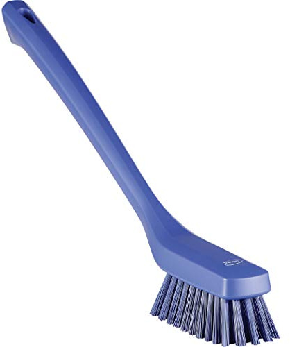 Vikan Schmale Bürste mit langem Griff, Polypropylen-Block, lila, Einheitsgröße