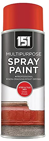Unknown1 151 Multipurpose Red Gloss Spray Paint - for Wood, Metal, Brick, Steps Tiles Porches (Pack of 1)