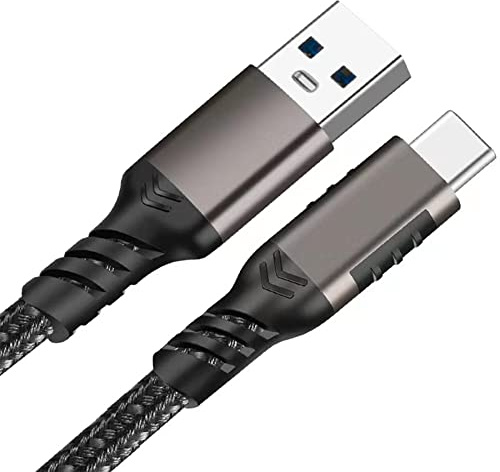 LHSDMOAT USB 3.2 A To C Cable 4.92FT(1.5M), USB Type A To Type C 10Gbps 3A/60W Nylon Cover Fast Charging Cable Compatible For Smart phone, tablet, computer External SSD