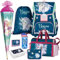 Generisch Oxy Bag Premium Unicorn - Einhorn - Schulranzen-Set - Brustbeutel Gratis dazu (7 teilig mit Sporttasche und Schultüte)