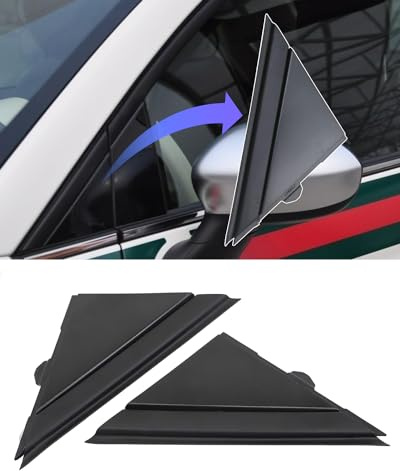 500 Triangolo anteriore, Triangolo specchietto retrovisore, Triangolo specchietto retrovisore compatibile con Fiat- 500 Specchietto retrovisore destro e sinistro 2 pezzo