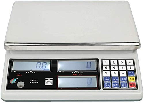 Balance électronique multifonctionnelle, balance industrielle portable, adaptée aux magasins de fruits et légumes, aux magasins, aux supermarchés, etc. (10kg/0.1g)