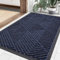 smiry Door Mat, Heavy Duty Door Matts Indoor Outdoor, Dirt Trapper Easy Clean Doormat, Non Slip Floor Mat for Front Door, Entrance, 43 x 76 cm, Navy Blue