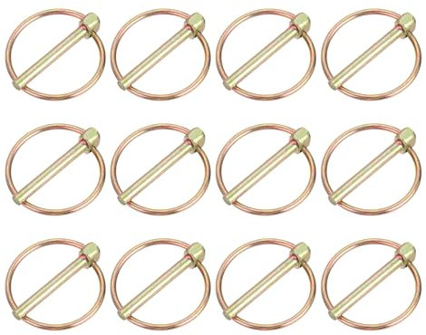 QUARKZMAN Perni Scatto Anello, 12pz 3/16 x 1-1/2 Acciaio Carbonio Zincato per Barca Kayak Canoa, Rimorchio Carrello Camion Tosaerba, Zinco