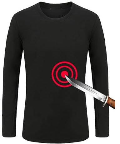 COYEUX T-Shirt a Maniche Lunghe antistrappo e antimorso, Manica Lunga antitaglio e antipugnalata Livello 5, per Il Personale di Polizia e di Sicurezza