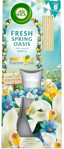 Air Wick Fresh Spring Oasis Essential Oils Reeds Diffuser 42ml Lasts up to 6 weeks Air Freshener