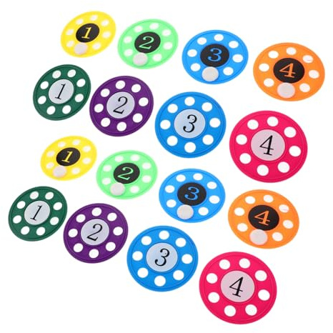 ERINGOGO 16pcs Diving Pool Water Sinking Discs Underwater Training Discs for Swimming Practice Enhance Dive Skills and Number Recognition for Summer Pool Games
