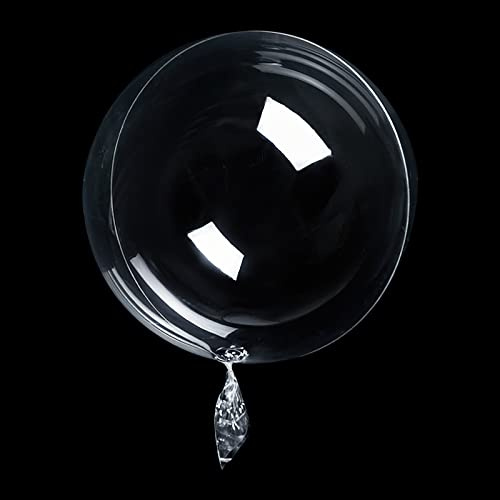 30 stycken Bobo-ballonger genomskinliga, 60 cm bubbla, jumbo ballonger, födelsedag, kristallbubbla, klara ballonger, fyllningsbar med konfetti, helium till jul, bröllop, födelsedagsdekorationer