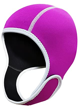 Perfeclan Cappuccio per Muta da Immersione in Neoprene da 2 mm, Cappuccio per Immersione Subacquea Cappello per Mantenere Caldo Copricapo Cappello da Nuoto, Rosso